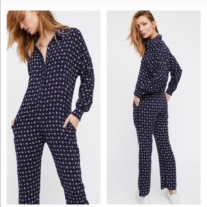 Free people XS long sleeve jumpsuit